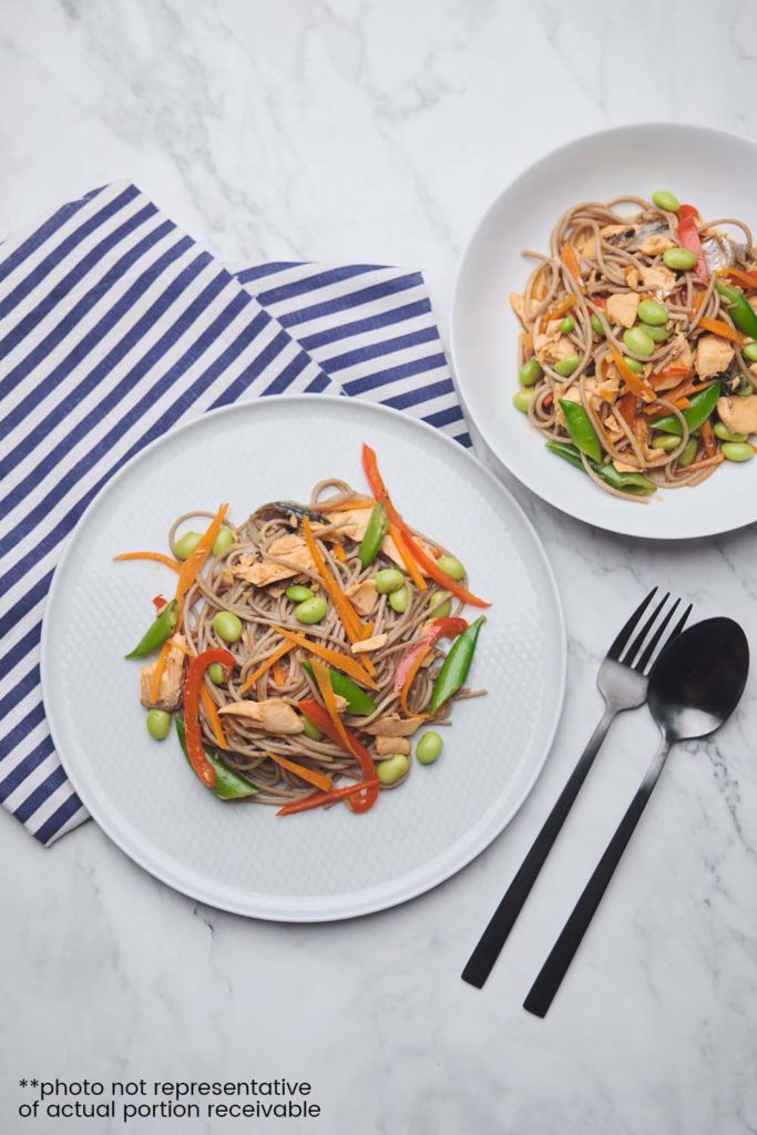 Asian Salmon Soba Noodle Salad (serves 2) – Cookin1