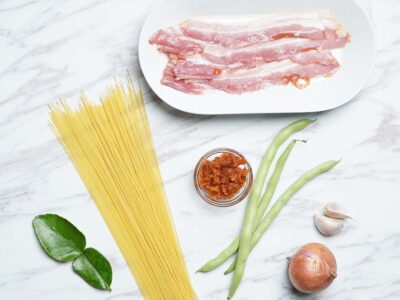 Hae Bi Hiam Bacon Aglio Olio (serves 2)