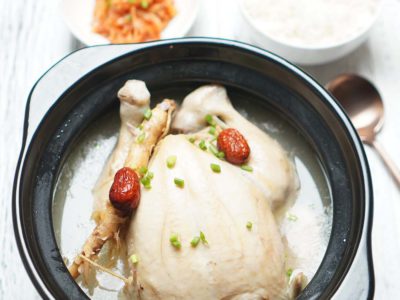 Samgyetang (Korean Ginseng Chicken) (serves 2)