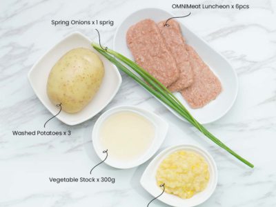 Vegan Luncheon, Potato, Corn Chowder (Serves 2)